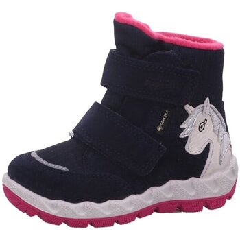 Schuhe Mädchen Babyschuhe Superfit Klettstiefel Stiefelette Leder ICEBIRD 1-006010-8020 Blau