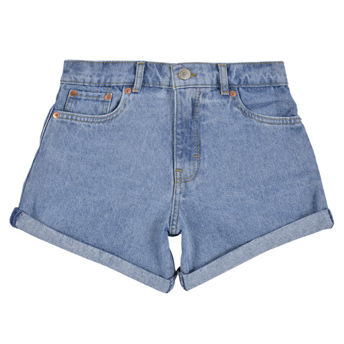 Kleidung Mädchen Shorts / Bermudas Levi's MINI MOM SHORT W/ ROLL CUF Blau