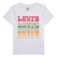 Kleidung Mädchen T-Shirts Levi's ORGANIC RETRO LEVIS SS TEE Multicolor / Weiss
