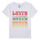 Kleidung Mädchen T-Shirts Levi's ORGANIC RETRO LEVIS SS TEE Multicolor / Weiss