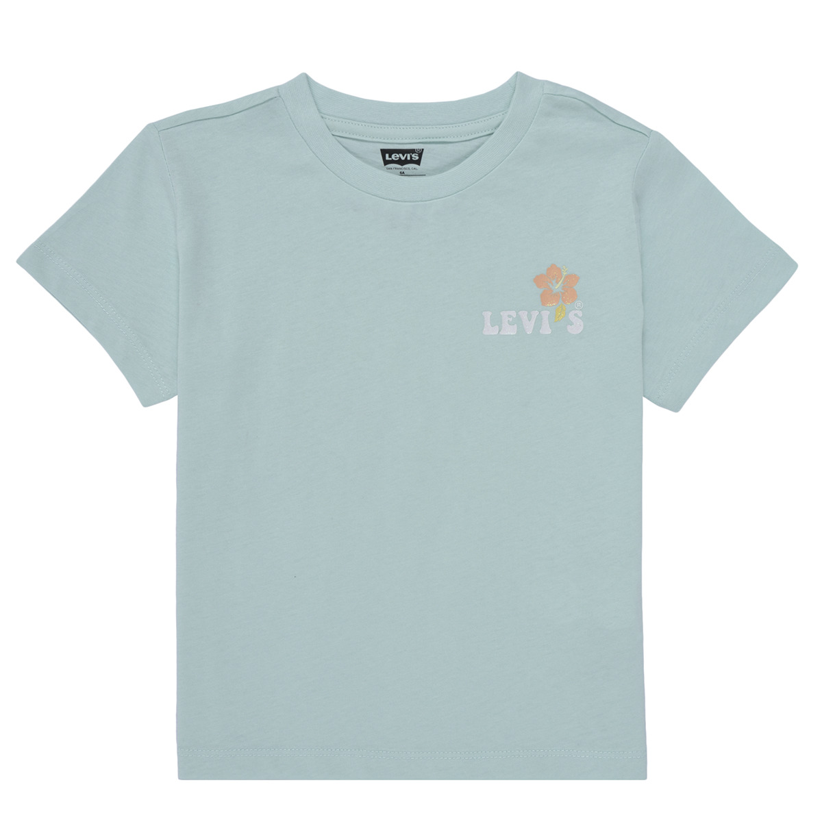 Kleidung Mädchen T-Shirts Levi's OCEAN BEACH SS TEE Blau / Pastel / Orange / Pastel