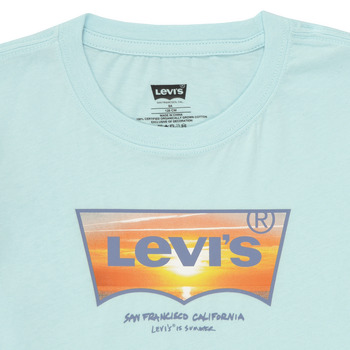 Levi's SUNSET BATWING TEE Blau / Orange