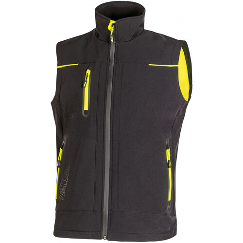 Kleidung Herren Strickjacken U-Power Gilet  Softshell Universe Schwarz