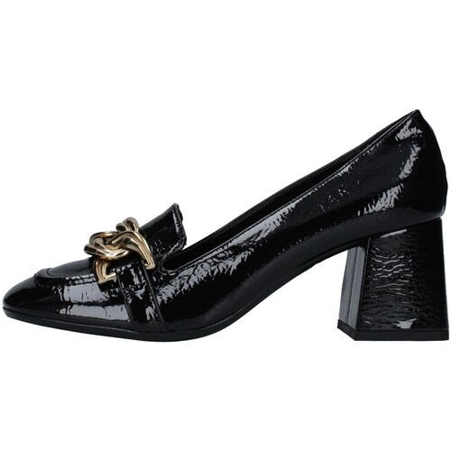 Schuhe Damen Slipper Nacree 584011 Schwarz