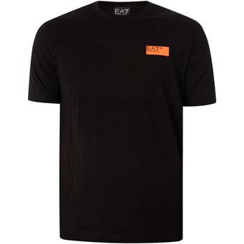 Emporio Armani EA7  T-Shirt Jersey-T-Shirt mit Grafik auf der Rückseite