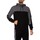 Kleidung Herren Sweatshirts Emporio Armani EA7 Karierter Kapuzenpullover mit 1/4-Reißverschluss und Logo Schwarz