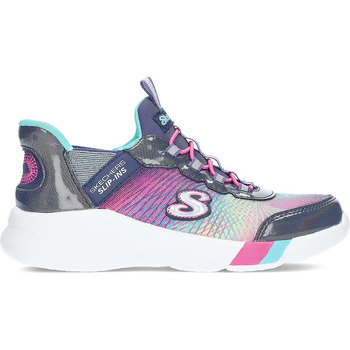 Schuhe Mädchen Sneaker Low Skechers SPORT  SLIP-INS DREAMY LITES 303514L NAVY_RAINBOW