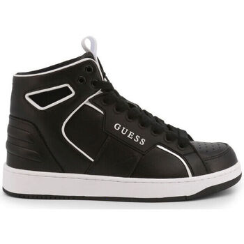 Schuhe Damen Sneaker Guess basqet fl7bsq lea12 black Schwarz
