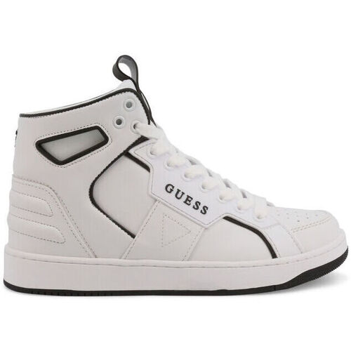 Schuhe Damen Sneaker Guess - basqet-fl7bsq-lea12 Weiss