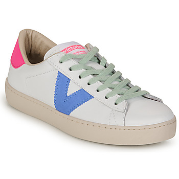 Schuhe Damen Sneaker Low Victoria BERLIN Weiss / Blau / Rosa