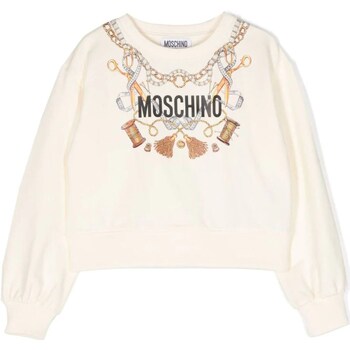 Kleidung Mädchen Sweatshirts Moschino HDF05FLDA16 Weiss