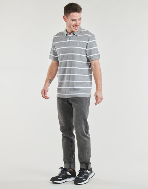 BOSS PalesStripe Grau / Weiss