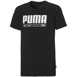 Kleidung Jungen T-Shirts & Poloshirts Puma 847373-01 Schwarz