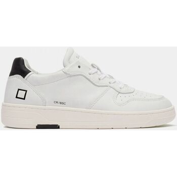 Schuhe Damen Sneaker Date W391-CR-BA-WB COURT-WHITE/BLACK Weiss