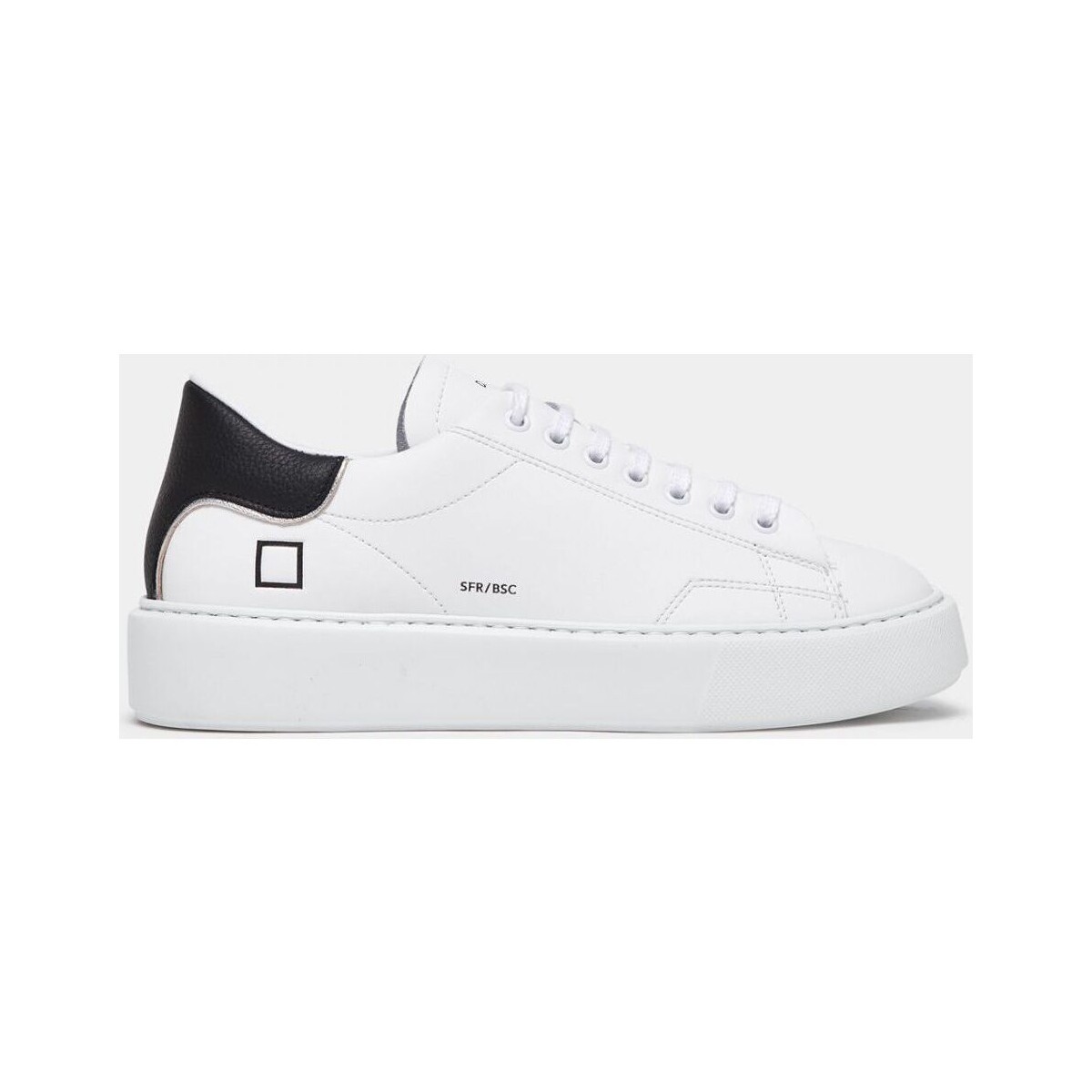 Schuhe Damen Sneaker Date W391-SF-BA-WB SFERA-WHITE/BLACK Weiss