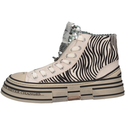 Schuhe Damen Sneaker Low Rebecca White wx22 Sneaker Frau Zebra Multicolor