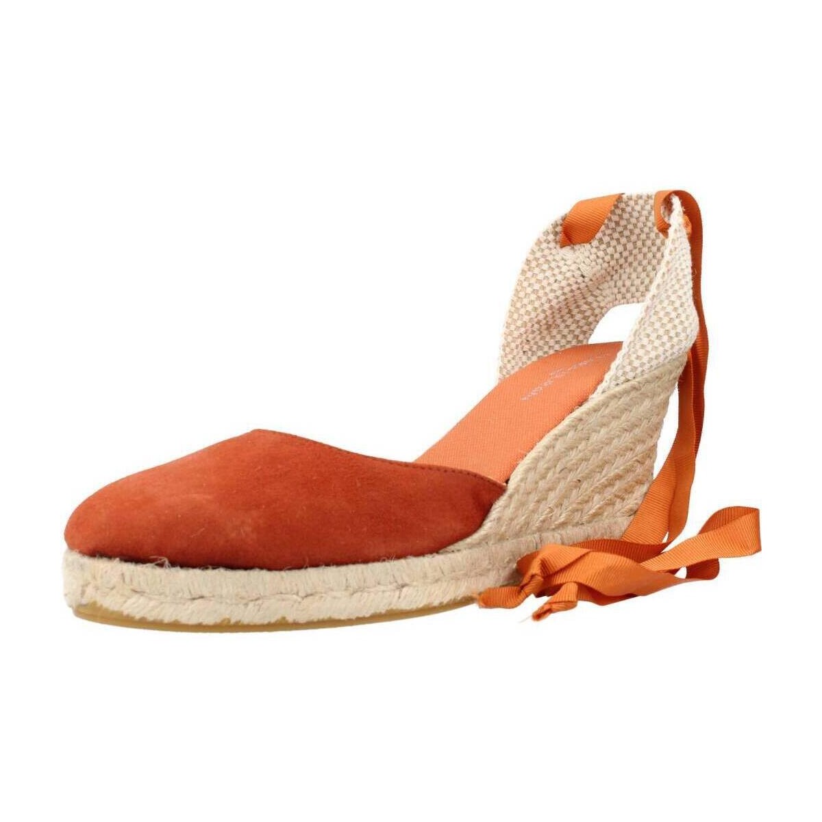 Schuhe Damen Leinen-Pantoletten mit gefloch Clara Duran VALENANT2CD Orange