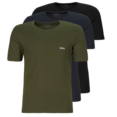 Kleidung Herren T-Shirts BOSS TShirtRN 3P Classic Marine / Kaki / Schwarz