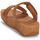Schuhe Damen Sandalen / Sandaletten FitFlop Lulu Adjustable Leather Slides Braun / Camel