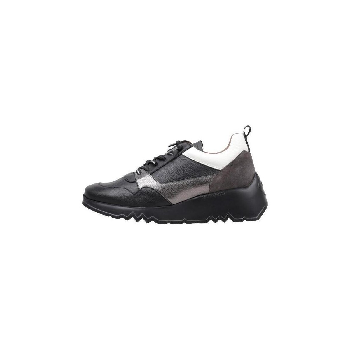 Schuhe Damen Sneaker Low Wonders E-6730 Schwarz