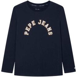 Kleidung Jungen T-Shirts & Poloshirts Pepe jeans  Blau