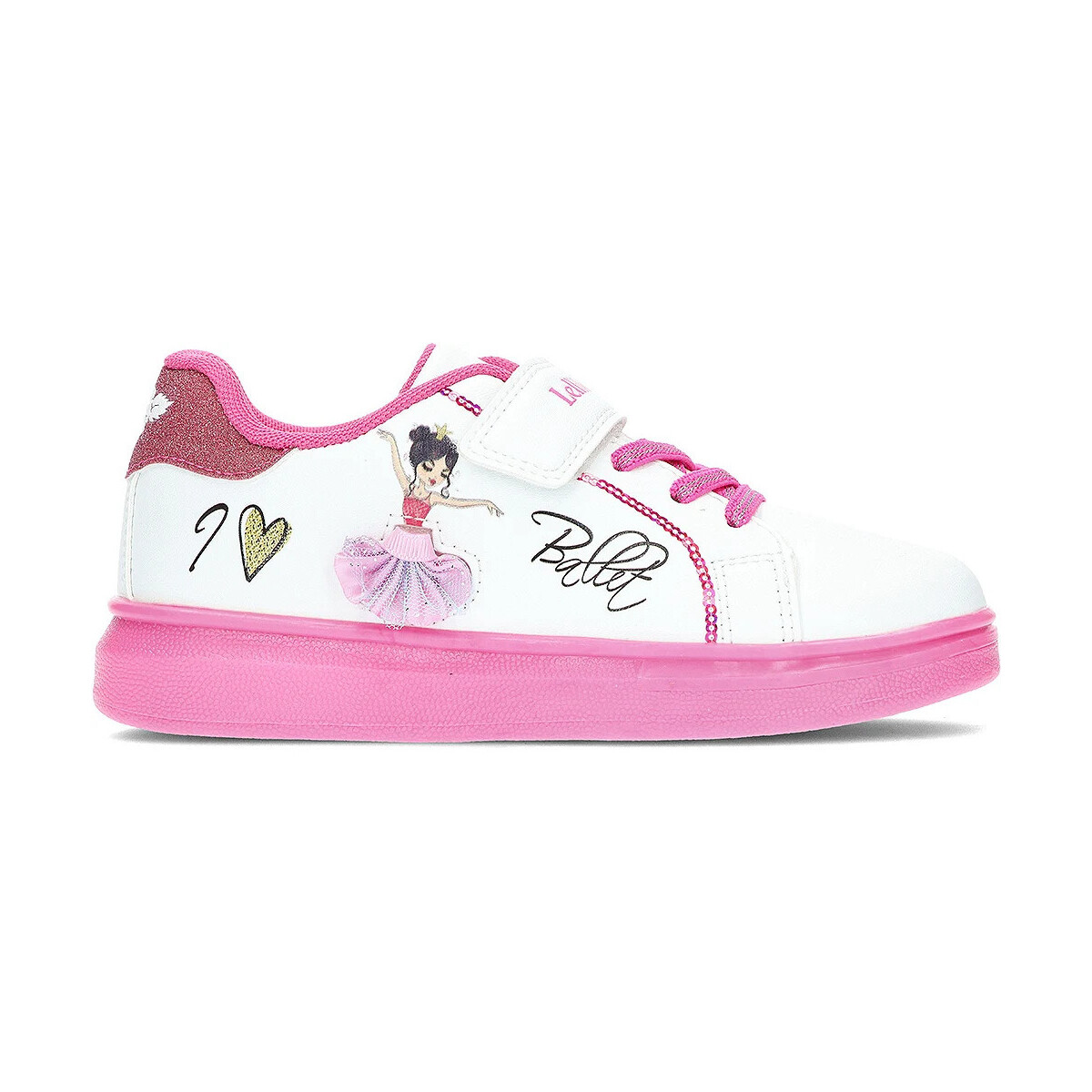 Schuhe Mädchen Sneaker Low Lelli Kelly SPORT LELLI KELLY AUSWECHSELRÖCKE LKAA-2280 WHITE_FUCHSIA
