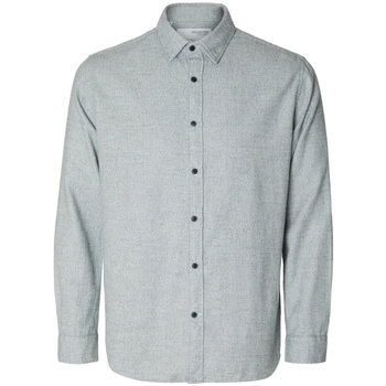 Kleidung Herren Langärmelige Hemden Selected Regowen-Twist L/S - Grey/Asphalt Braun