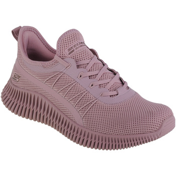 Schuhe Damen Sneaker Low Skechers Bobs Geo-New Aesthetics Rosa