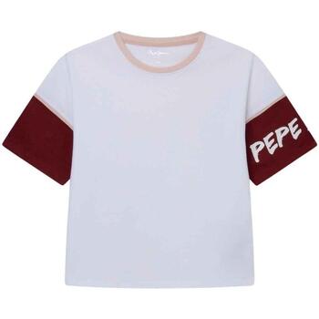 Kleidung Mädchen T-Shirts & Poloshirts Pepe jeans  Weiss