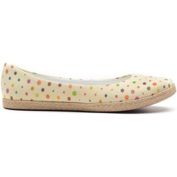 Schuhe Damen Leinen-Pantoletten mit gefloch Goby FBR1195 multicolorful