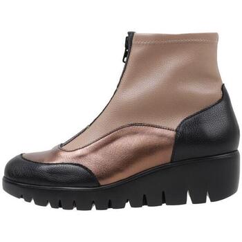 Schuhe Damen Low Boots Wonders C-33302 Beige