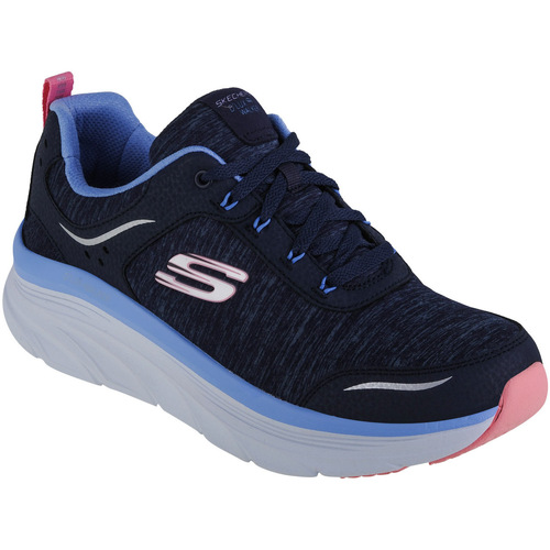 Schuhe Damen Sneaker Low Skechers D'Lux Walker-Cool Groove Blau