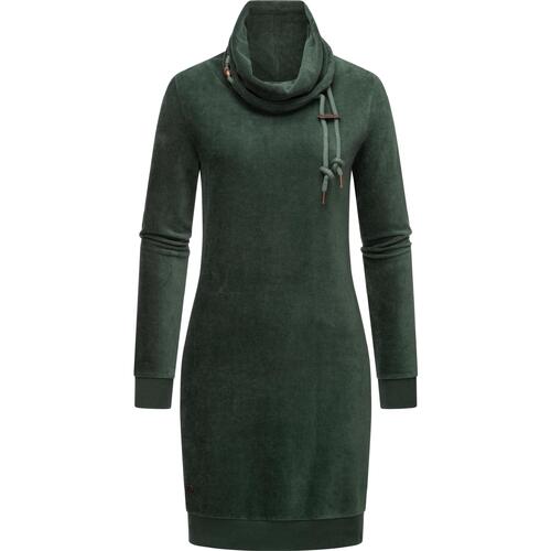 Kleidung Damen Kleider Ragwear Sweatkleid Chloe Velvet Grün