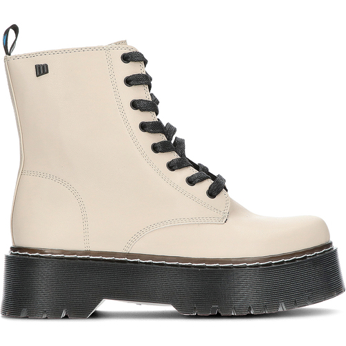 Schuhe Damen Boots MTNG PLATTFORMSTIEFEL 50176 VANILLE