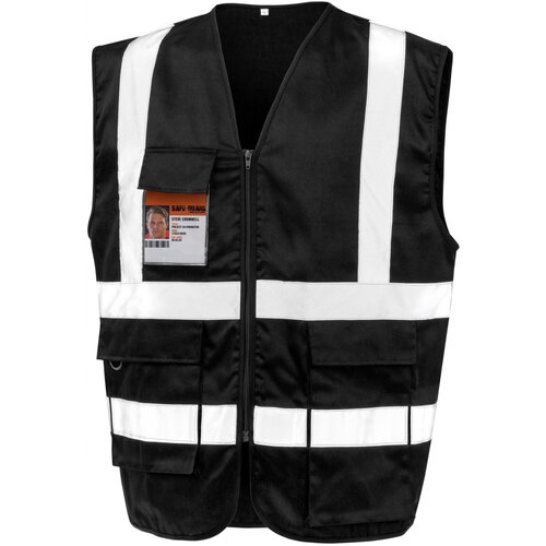 Kleidung Strickjacken Result Gilet de sécurité zippé Schwarz