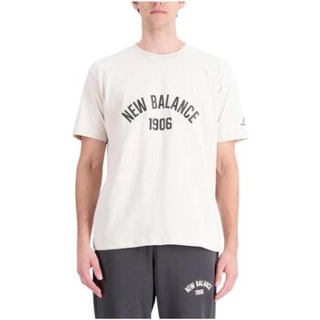 Kleidung Herren T-Shirts New Balance  Beige