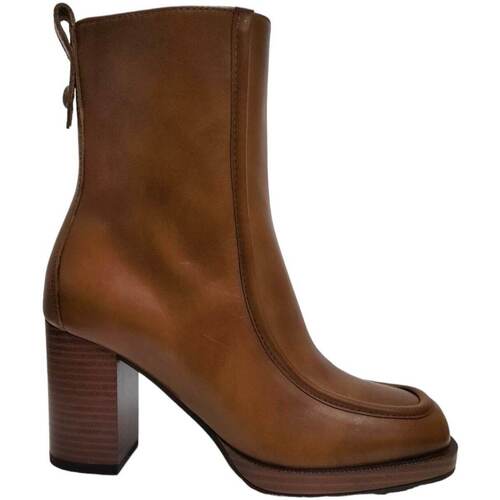 Schuhe Damen Low Boots NeroGiardini i308193d-marrone Braun