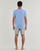 Kleidung Herren Pyjamas/ Nachthemden Calvin Klein Jeans S/S SHORT SET Blau / Grau