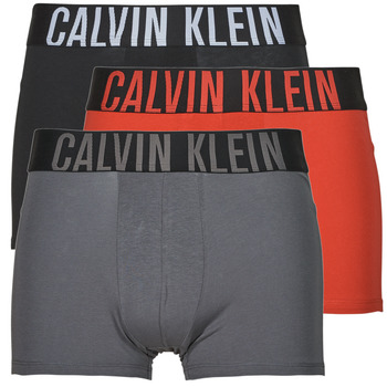 Unterwäsche Herren Boxer Calvin Klein Jeans TRUNK 3PK X3 Rot / Schwarz / Grau