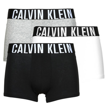Unterwäsche Herren Boxer Calvin Klein Jeans TRUNK 3PK X3 Schwarz / Grau / Weiss