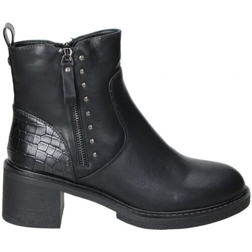 Schuhe Damen Low Boots Amarpies AHT25651 Schwarz