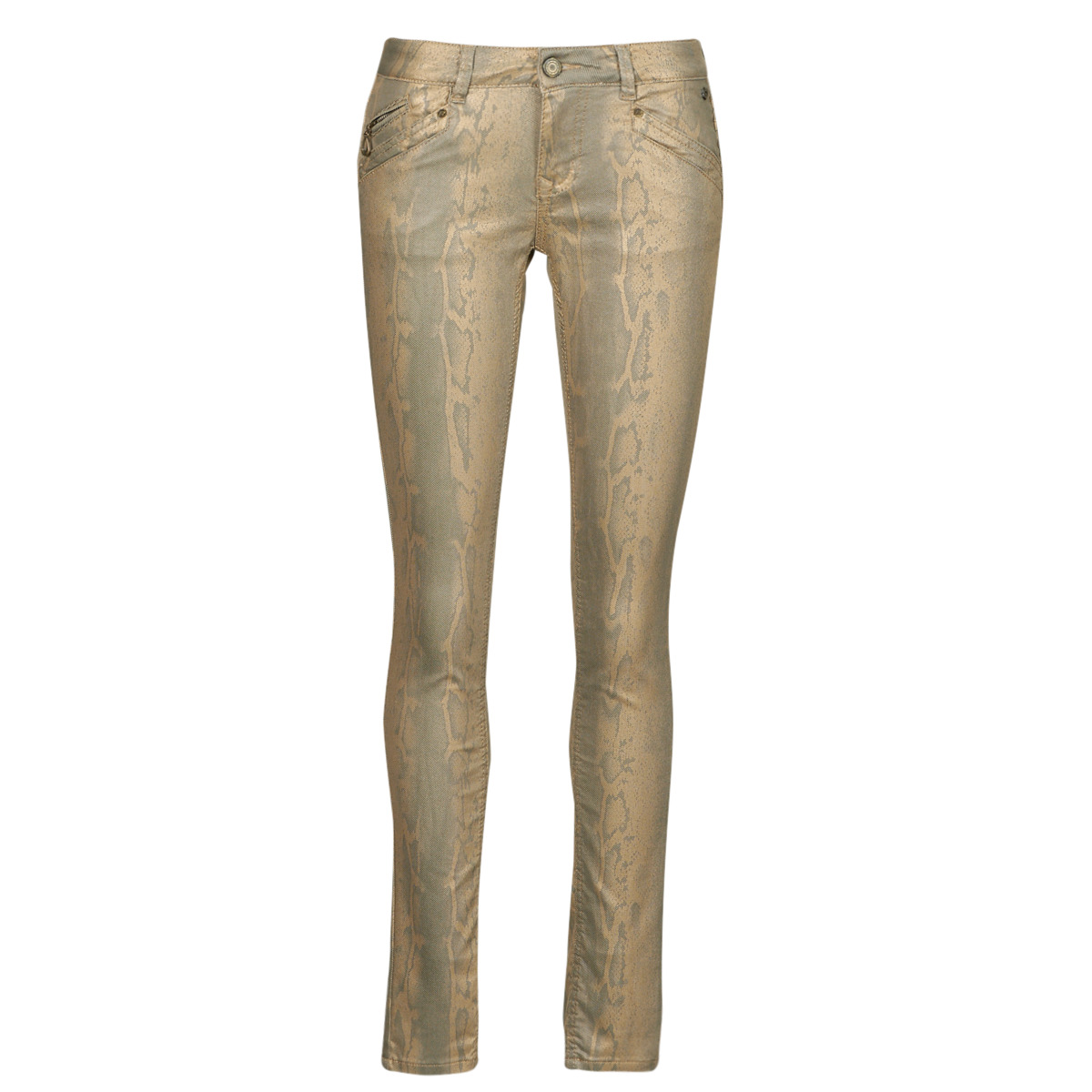 Kleidung Damen Slim Fit Jeans Freeman T.Porter KAYLEE GOLDY Gold