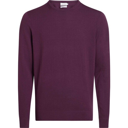 Kleidung Herren Sweatshirts Calvin Klein Jeans Merino Crew Neck Swe Violett