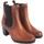 Schuhe Damen Multisportschuhe Baerchi 54052 Damen-Stiefelette aus Leder Braun