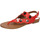 Schuhe Damen Sandalen / Sandaletten Café Noir EZ390 Rot