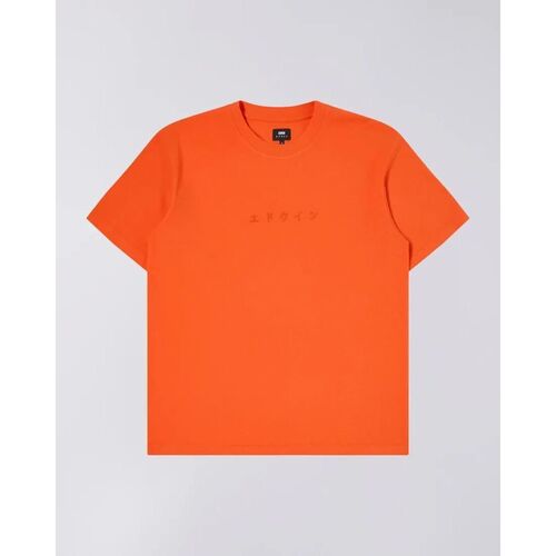 Kleidung Herren T-Shirts & Poloshirts Edwin I026745.1WE.TT KATAKANA-TANGERINE TANGO Orange