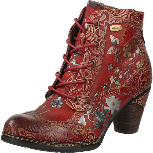 Schuhe Damen Boots Laura Vita Stiefelette Rot