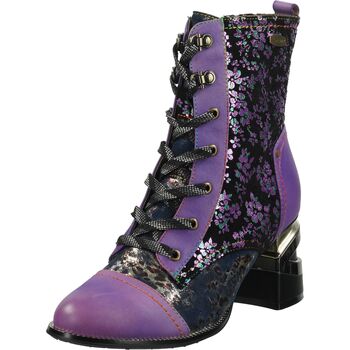 Schuhe Damen Boots Laura Vita ORLYO 02 Stiefelette Violett