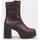 Schuhe Damen Low Boots MTNG 53562 Braun
