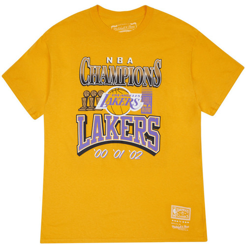 Kleidung Herren T-Shirts & Poloshirts Mitchell And Ness T-shirt Los Angeles Lakers Gelb